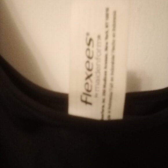 Flexees Womens Shapewear Dress L Black Full Tank Shaping Slip - Picture 2 of 2